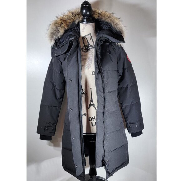 Canada Goose Shelburne Parka, Black 3802L, Womens Size XXSmall - Picture 7 of 10